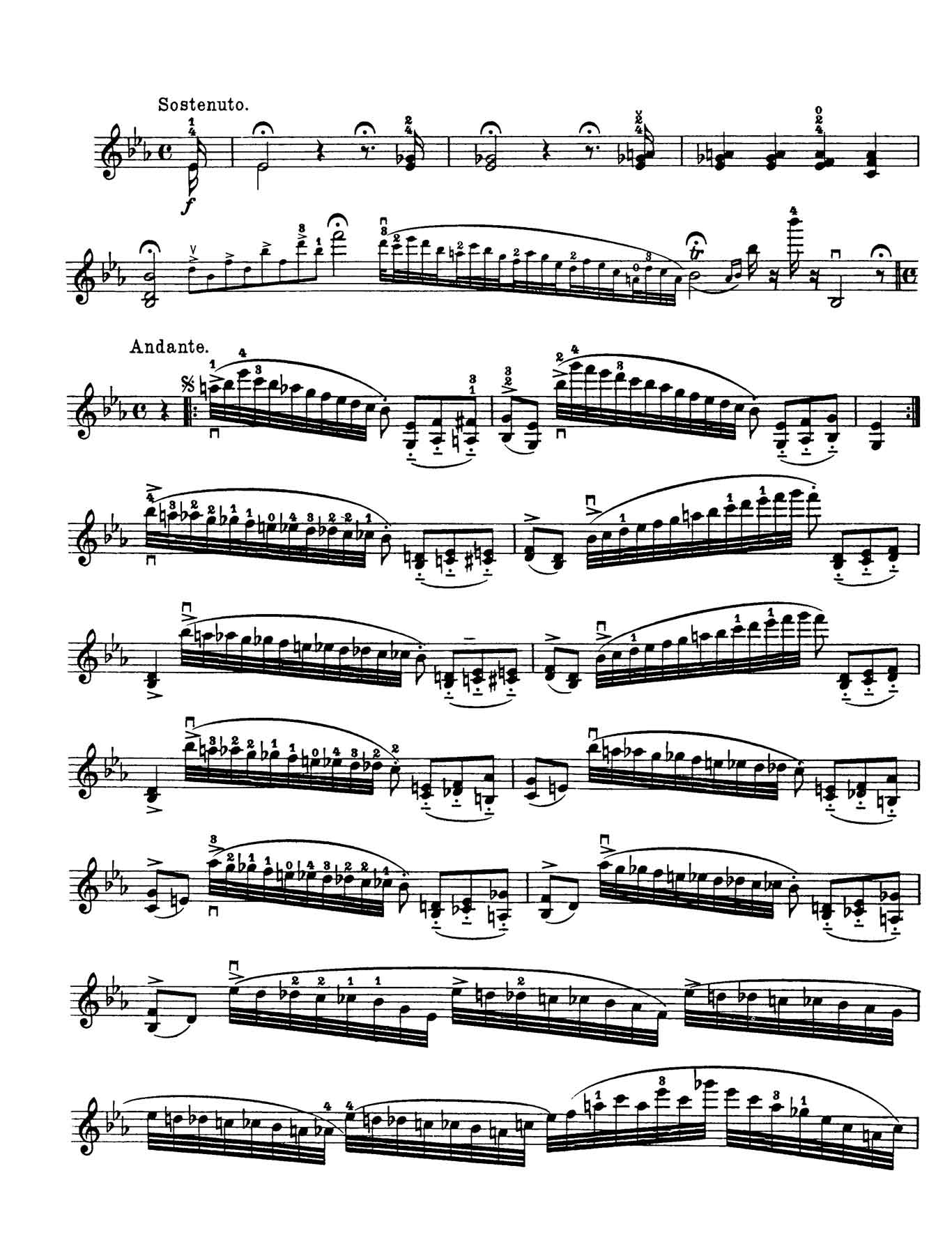 Paganini Violin Caprice 17-sheet music 1