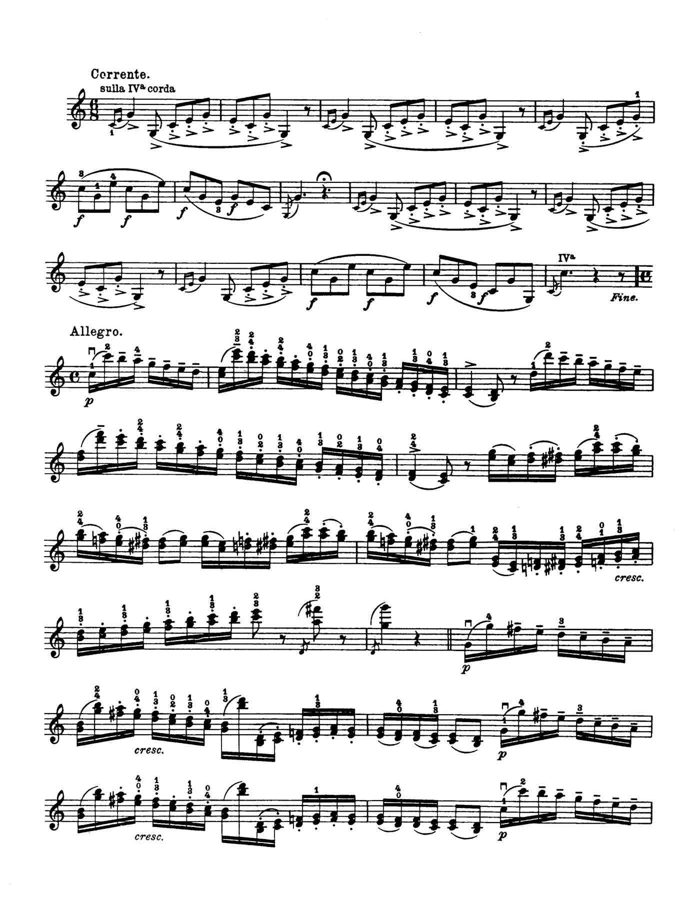 Paganini Violín Capricho 18-sheet music 1