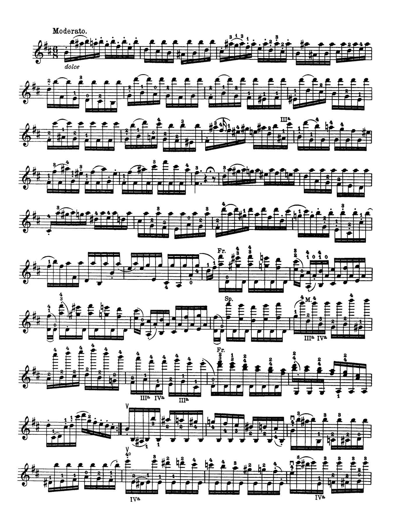 Paganini Violín Capricho 2-sheet music 1