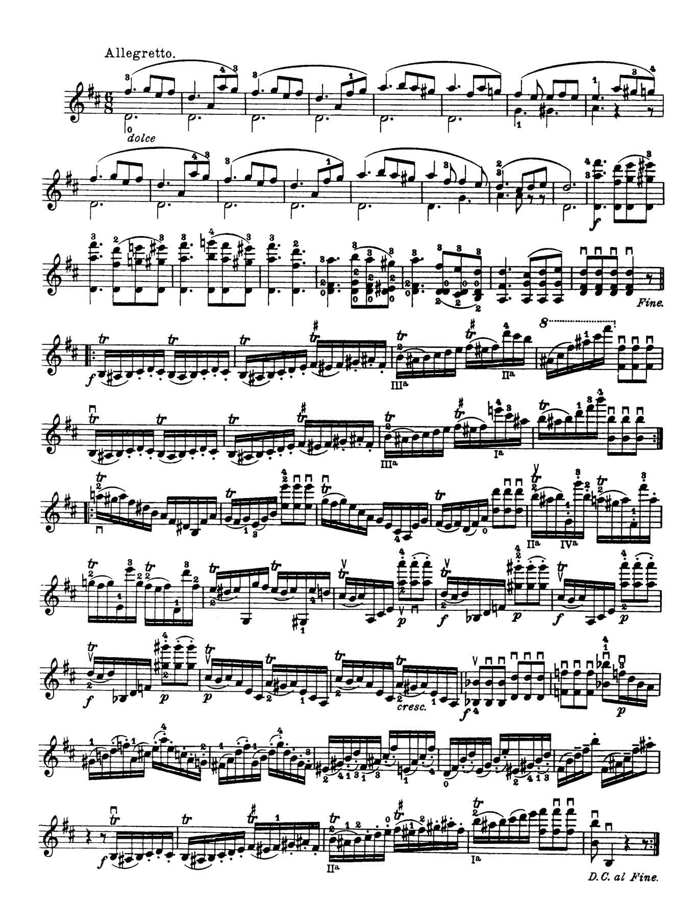 Paganini Violin Caprice 20-sheet music