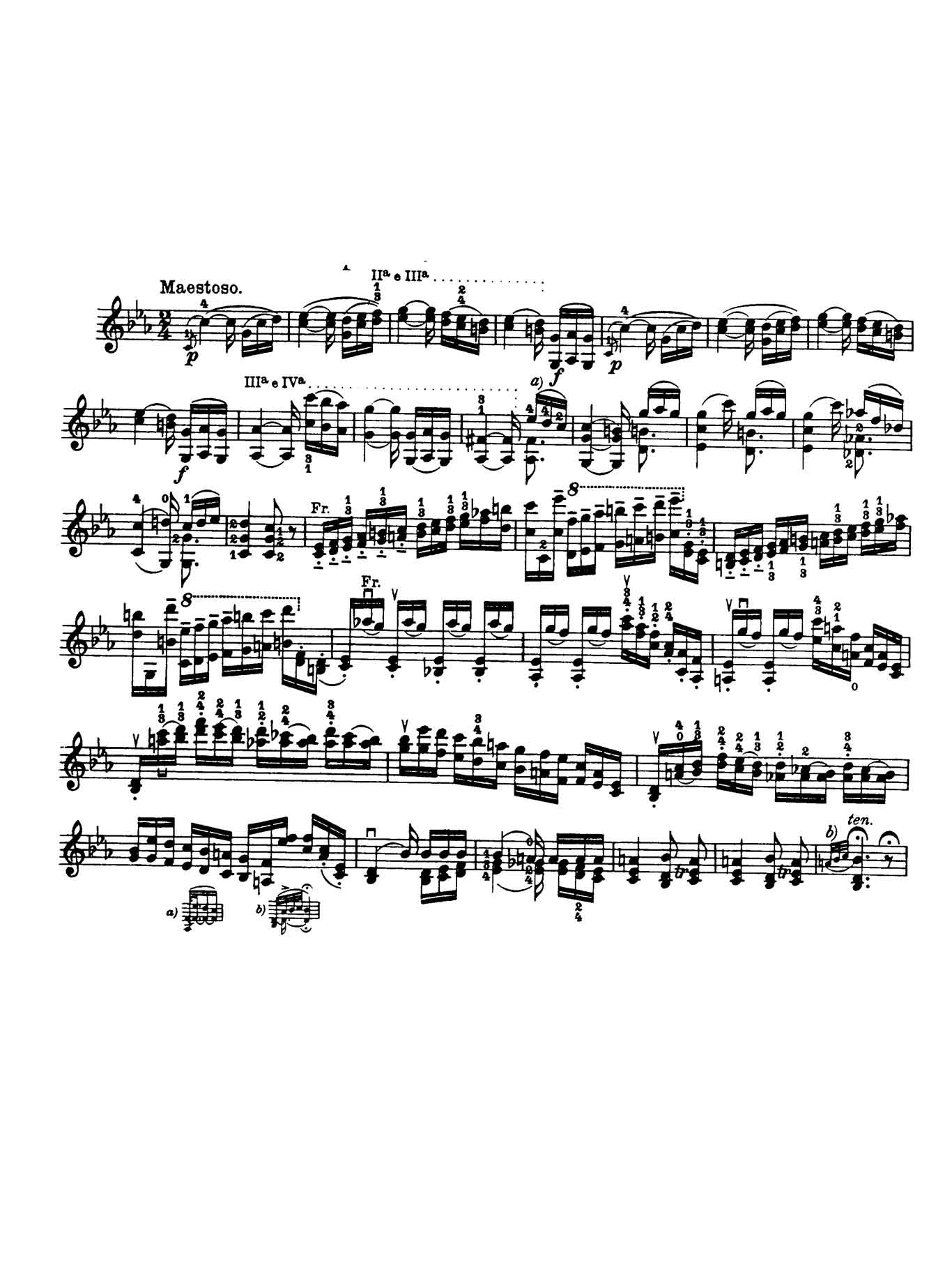 Paganini Violín Capricho 4-sheet music 1