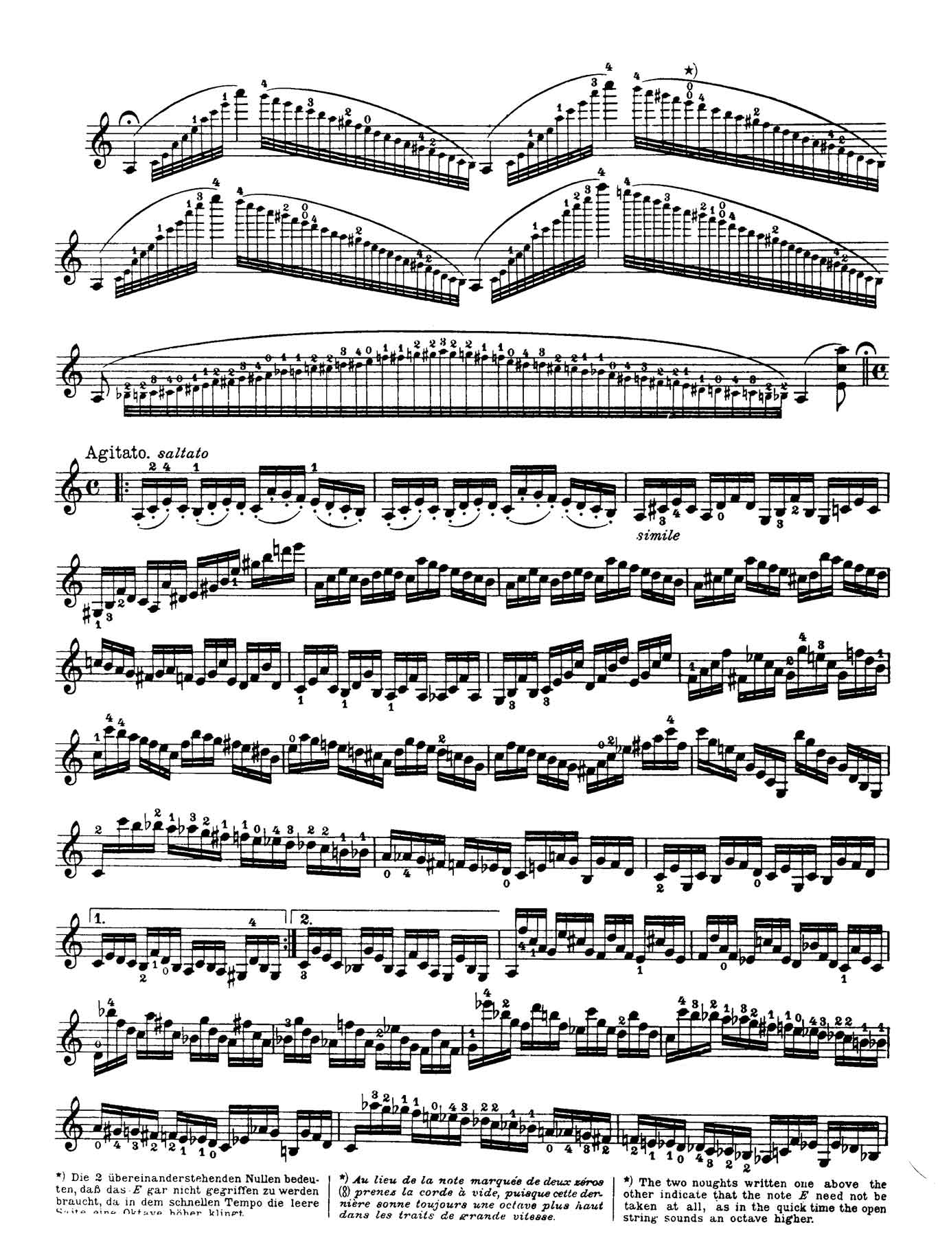 Paganini Violí­n Capricho 5-sheet music 1