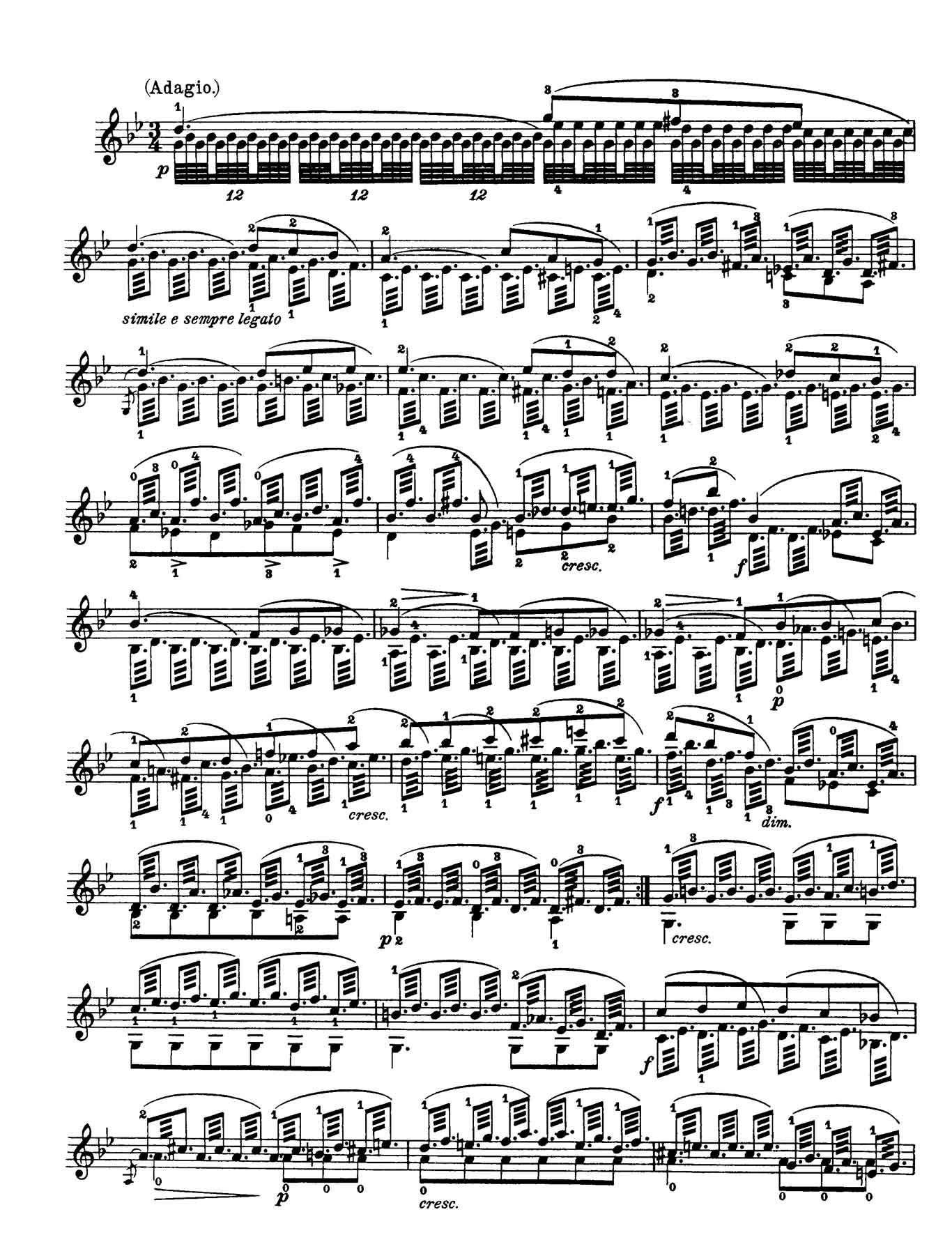 Paganini Violín Capricho 6-sheet music 1