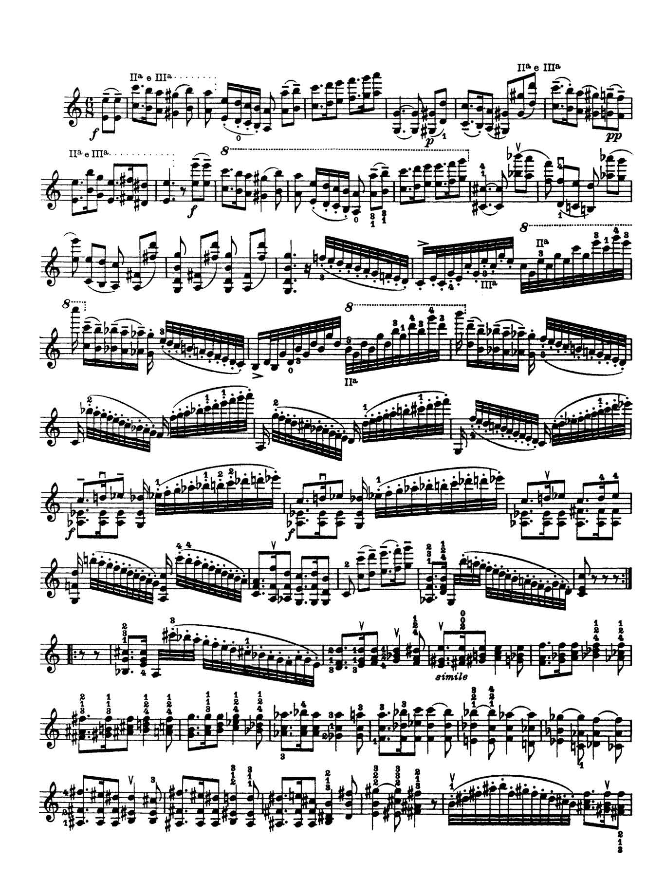 Paganini Violin Caprice 7-sheet music 1