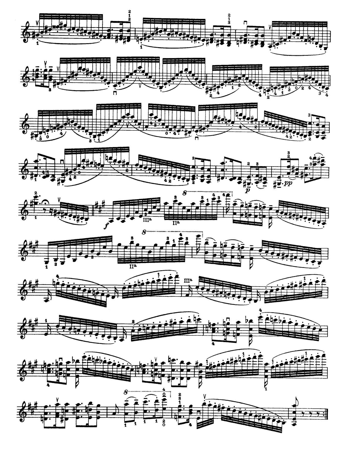 Paganini Violin Caprice 7-sheet music 2