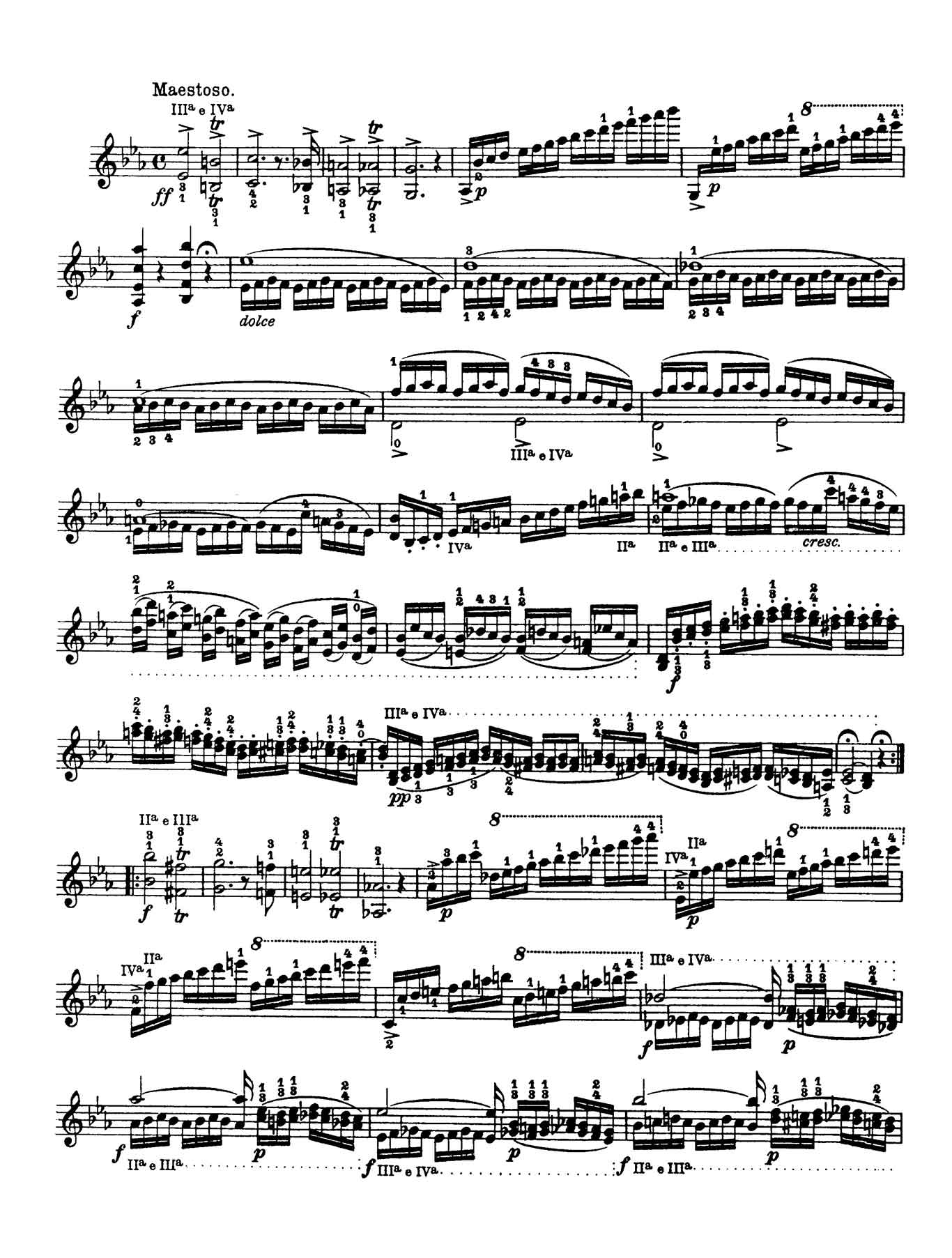 Paganini Violin Caprice 8-sheet music 1